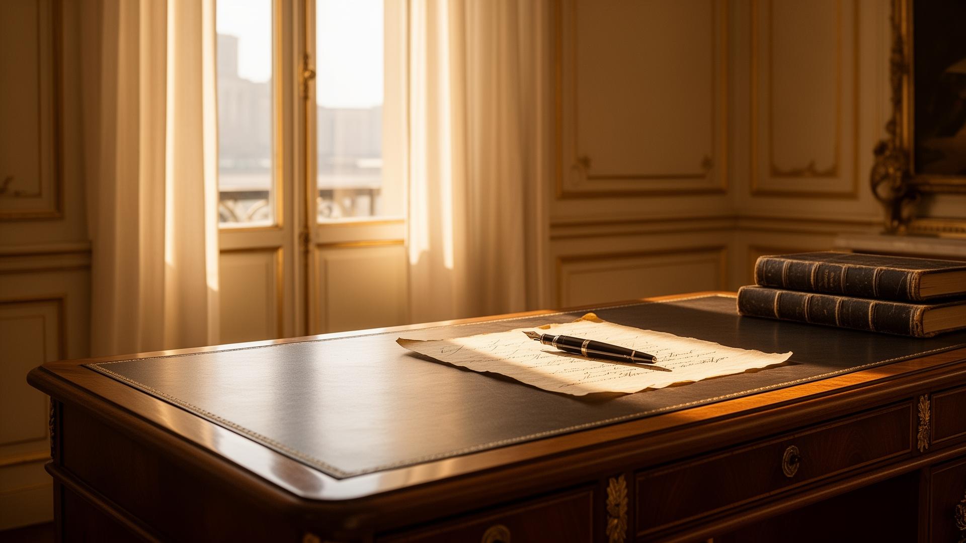 Italian writing desk at golden hour — ItalyPath